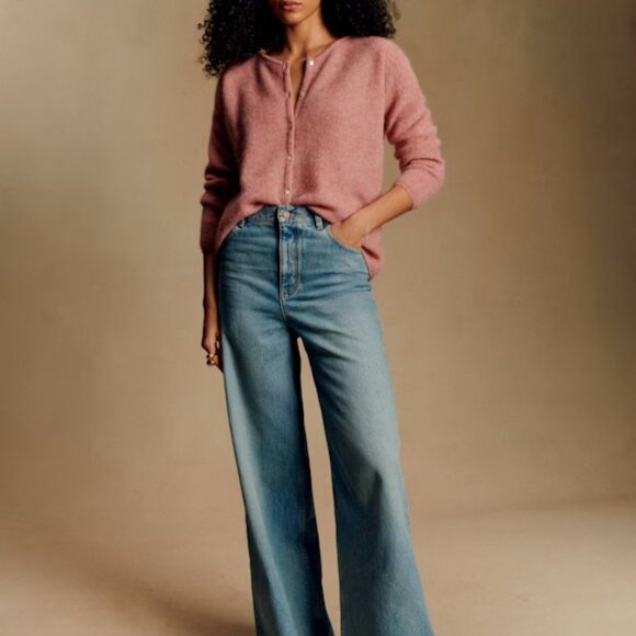 Super soft Sezane Gaspard cardigan- rosewood (pink) - Picture 6 of 8